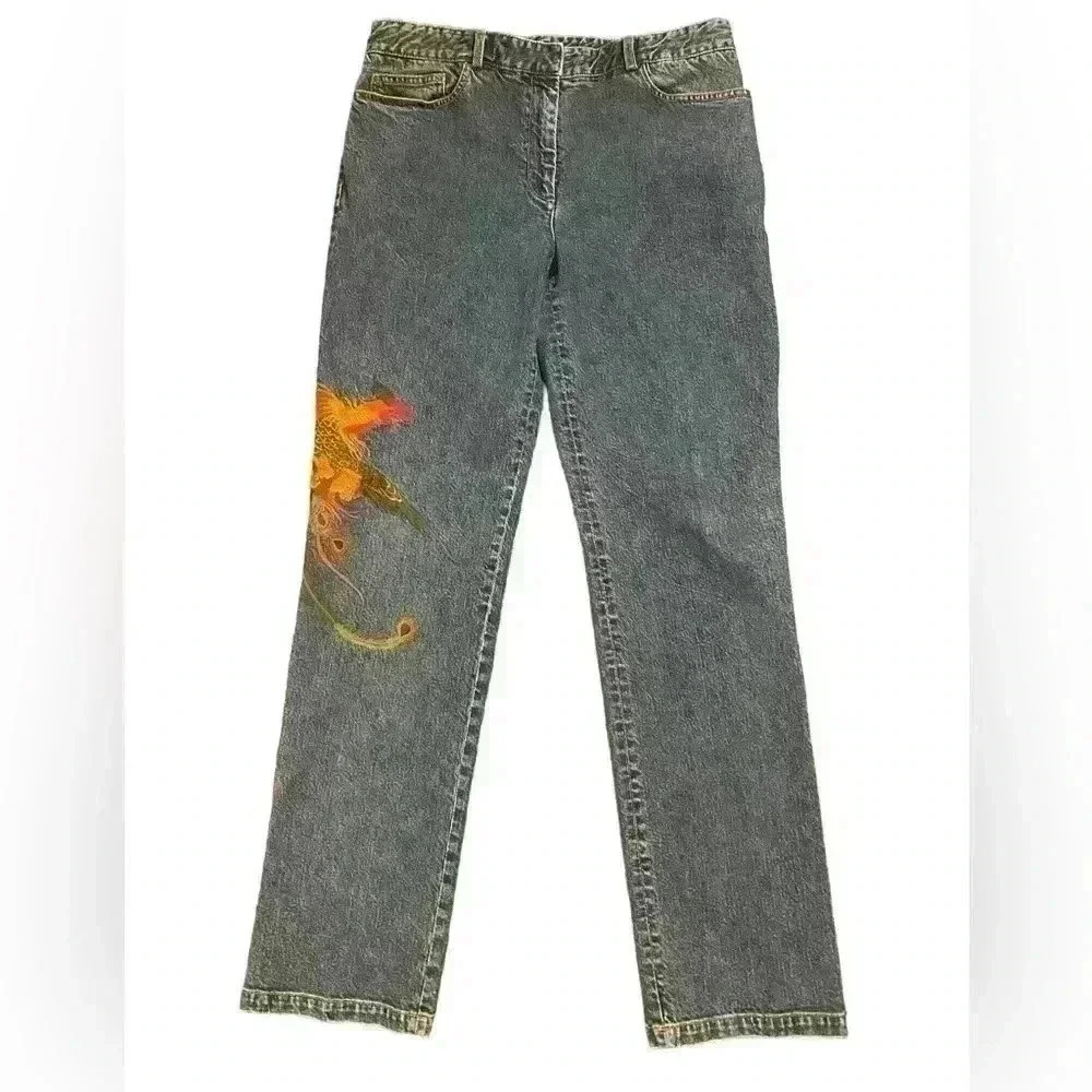 Vintage DKNY Embroidered Jeans